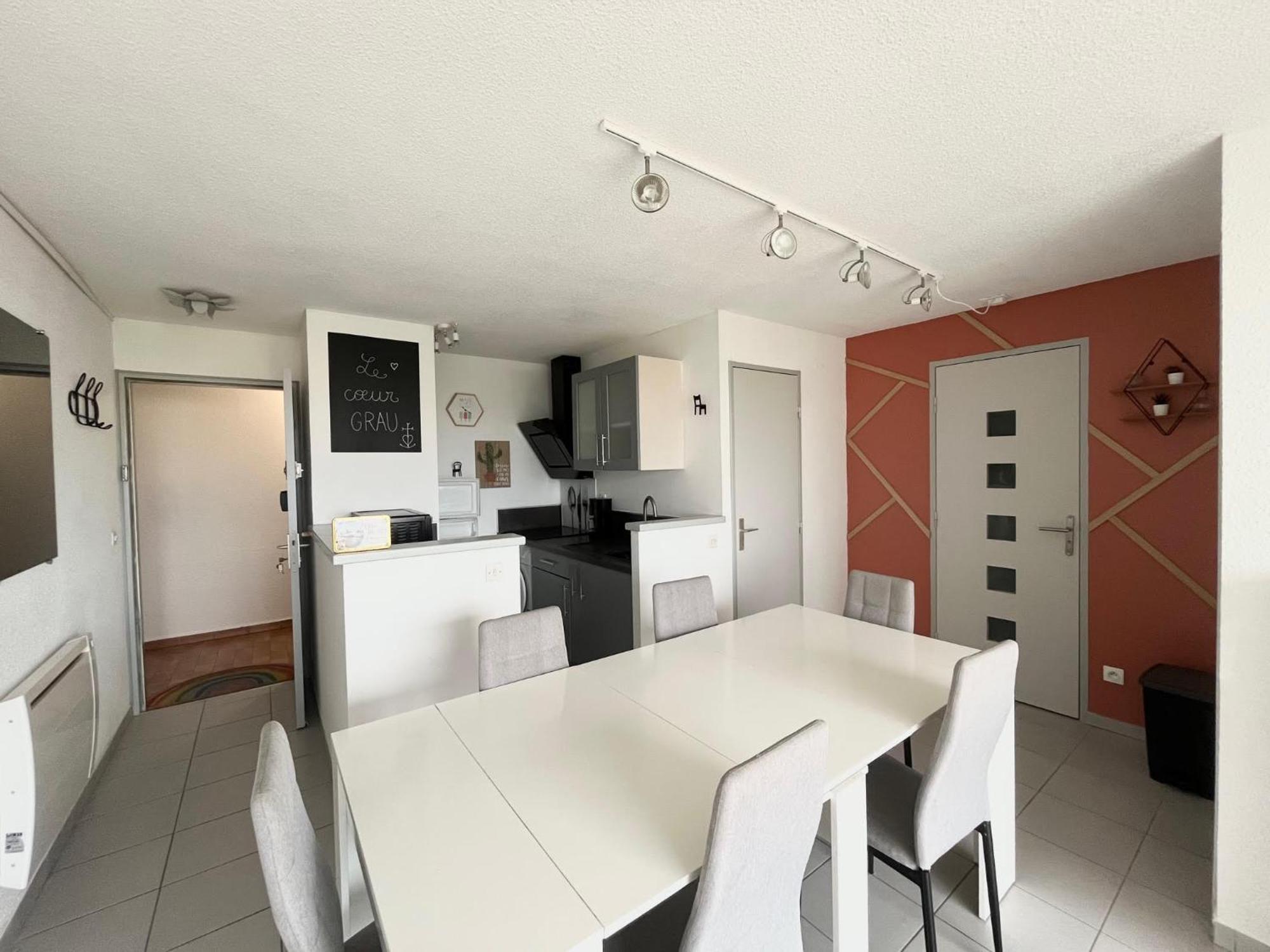 Appartement Devant La Mer + Parking Le Grau-du-Roi Exteriör bild