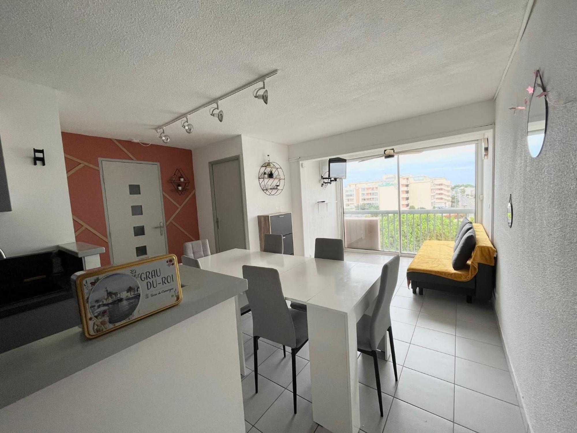 Appartement Devant La Mer + Parking Le Grau-du-Roi Exteriör bild